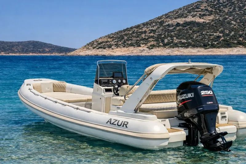 AZUR, a 7.2m Olympic 720 for up to 7 passengers in Milos