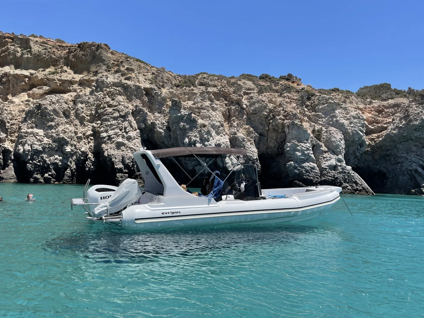 EVRIPUS (Evripus 8.55 RIB) - RIB for rent in Milos, Cyclades, Greece - photo 5 of 7