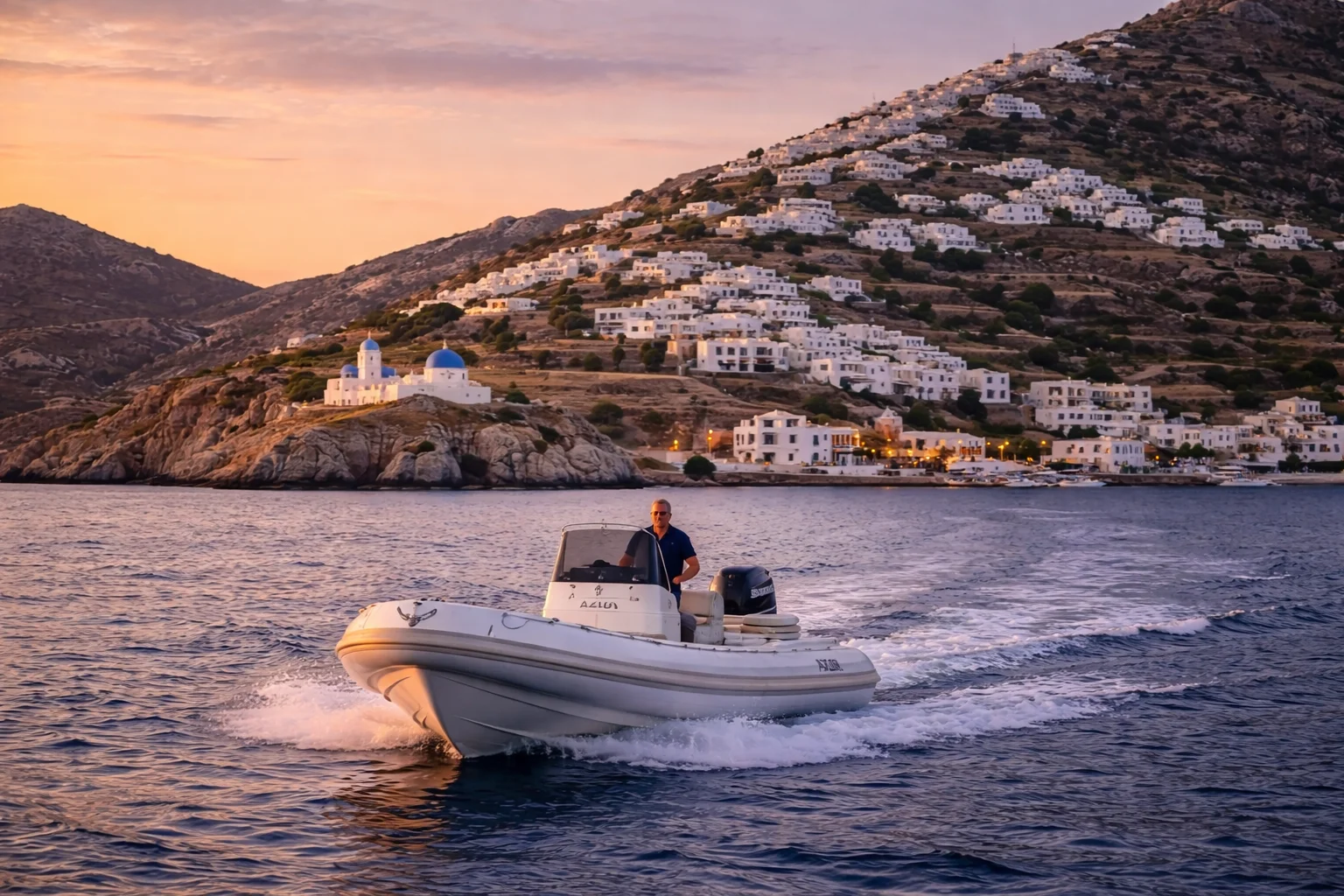 AZUR (Olympic 720) - RIB for rent in Milos, Cyclades, Greece - photo 4 of 5