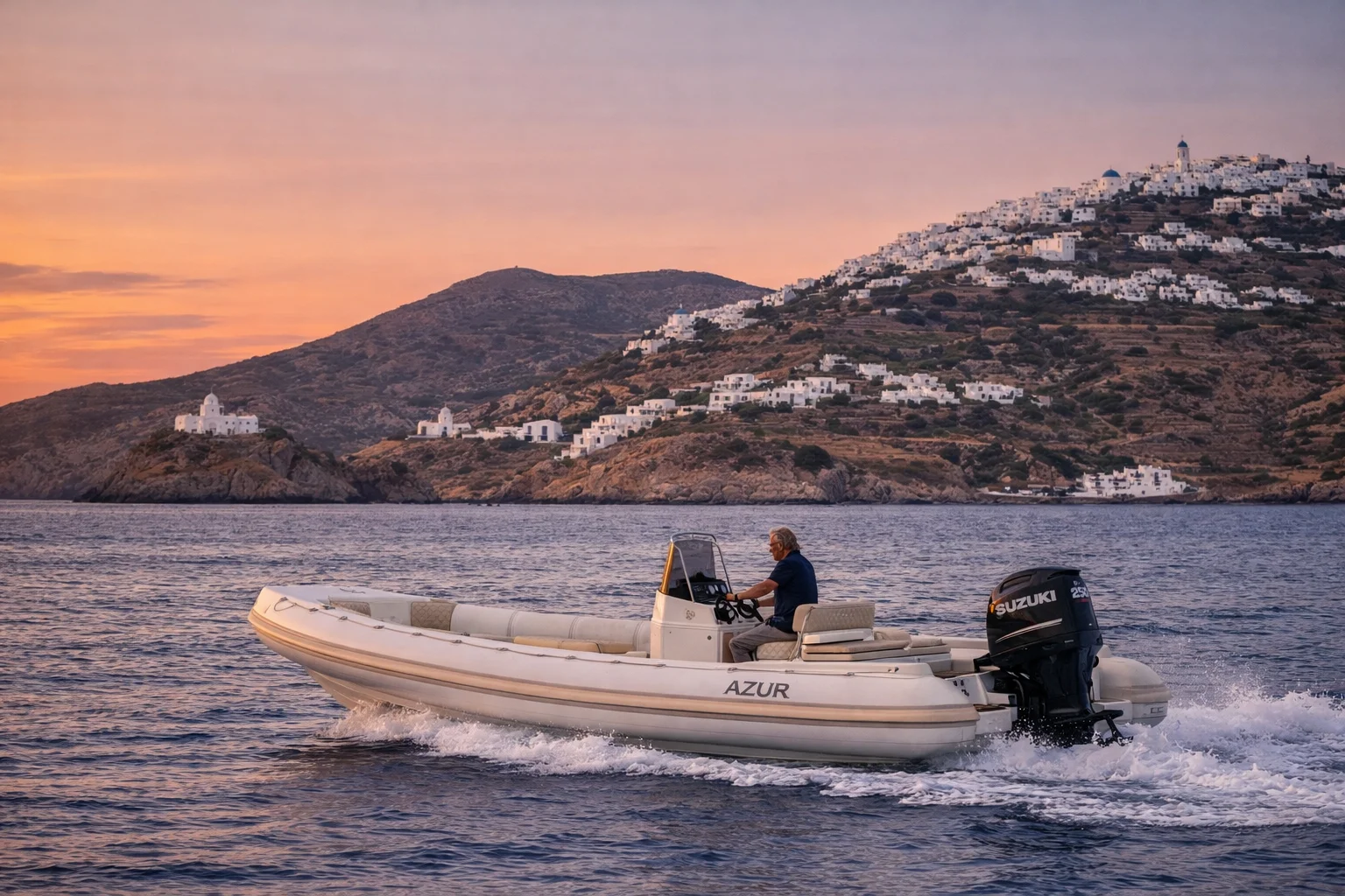 AZUR (Olympic 720) - RIB for rent in Milos, Cyclades, Greece - photo 5 of 5