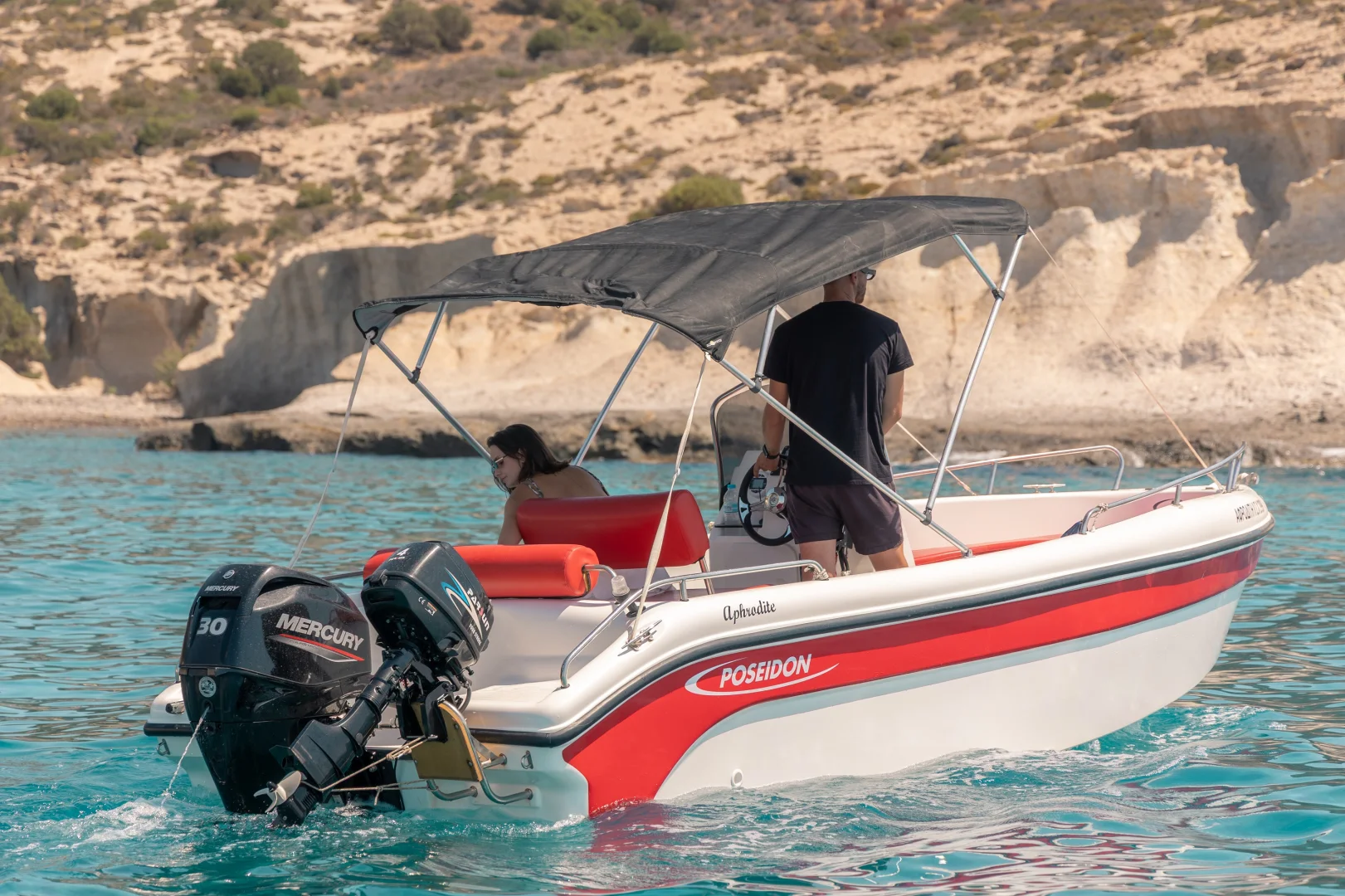 APHRODITE II (Poseidon Blu Water 185) - Motor Boat for rent in Milos, Cyclades, Greece - photo 3 of 5