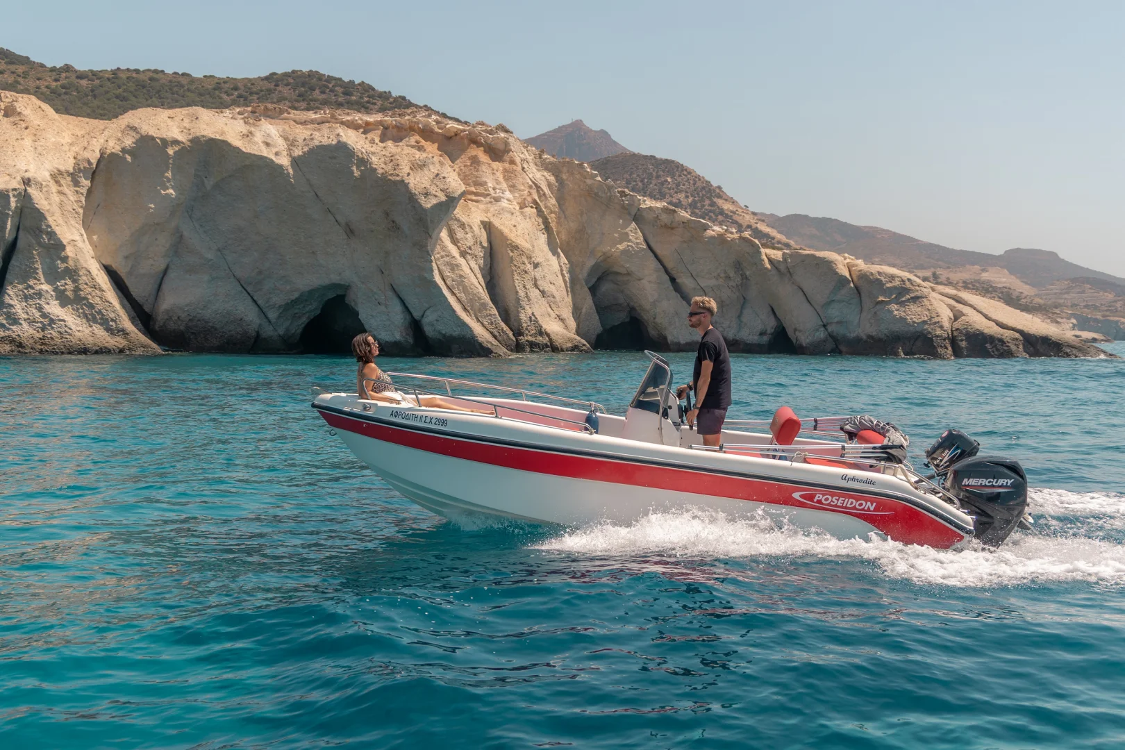 APHRODITE II (Poseidon Blu Water 185) - Motor Boat for rent in Milos, Cyclades, Greece - photo 5 of 5