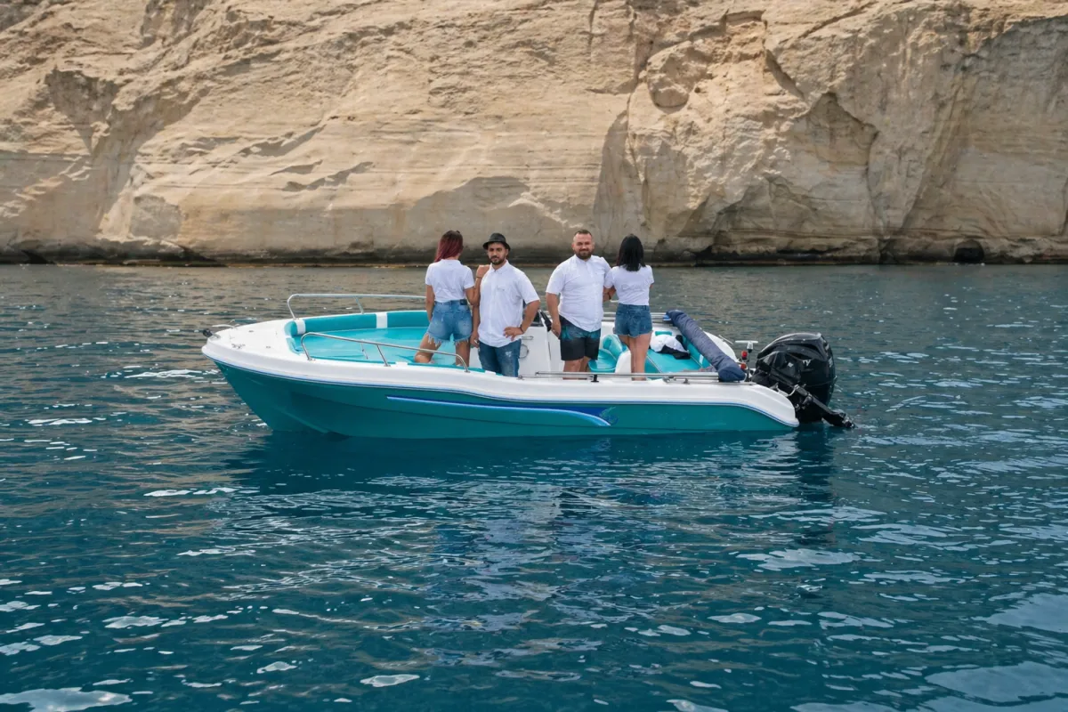 CRYSTAL 50HP (Crystal 50hp) - Motor Boat for rent in Milos, Cyclades, Greece - photo 2 of 5