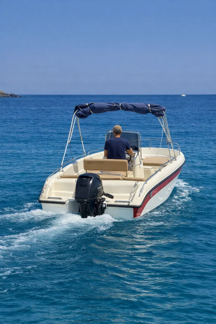 GALLINI I (Poseidon Blu Water 170) - Motor Boat for rent in Milos, Cyclades, Greece - photo 2 of 5