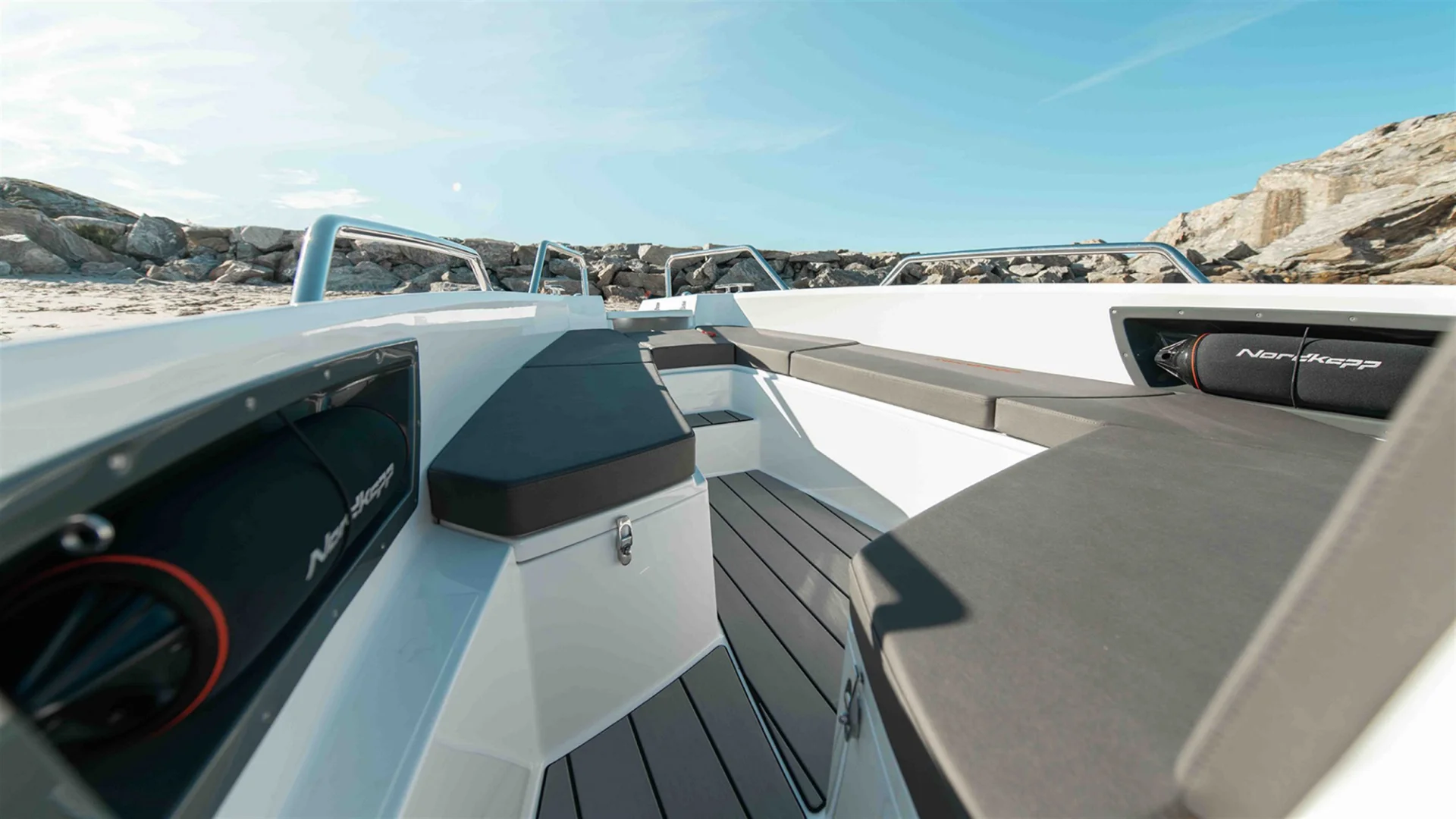 IRIS, a 7.4m Nordkapp Avant 705 for up to 6 passengers in Paros