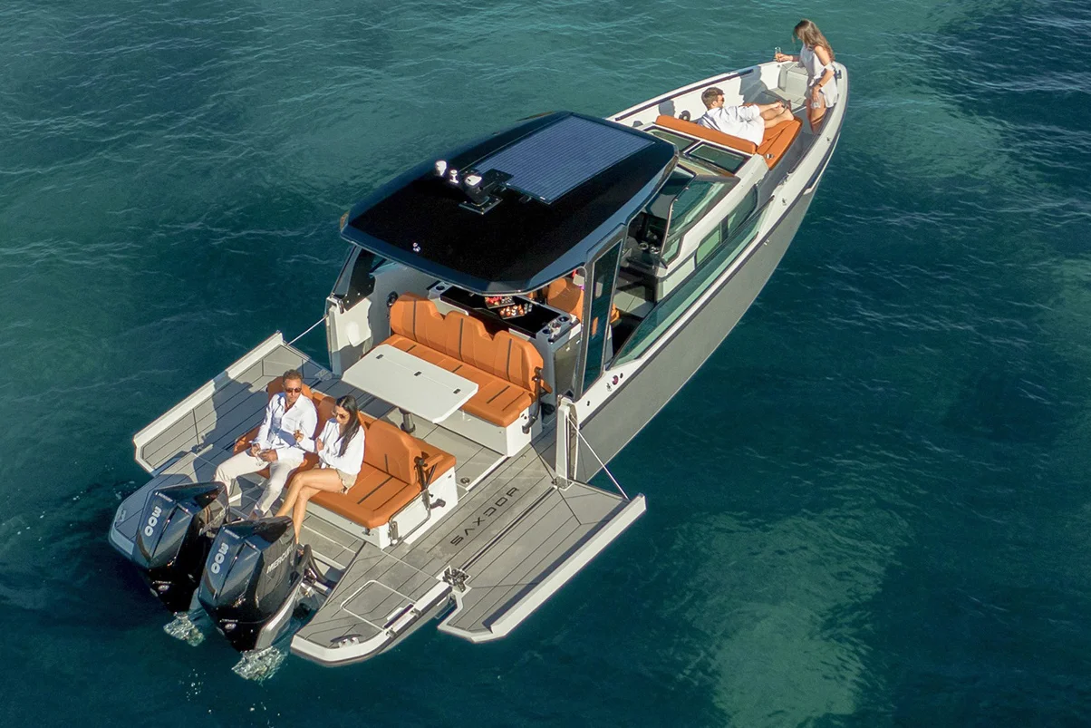 ATLAS, a 11m Saxdor 320 GTO for up to 9 passengers in Paros