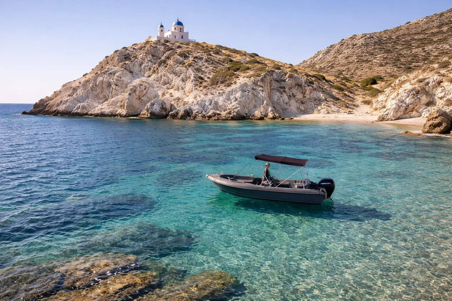 IASONAS (Assos 480) - Motor Boat for rent in Milos, Cyclades, Greece - photo 5 of 5