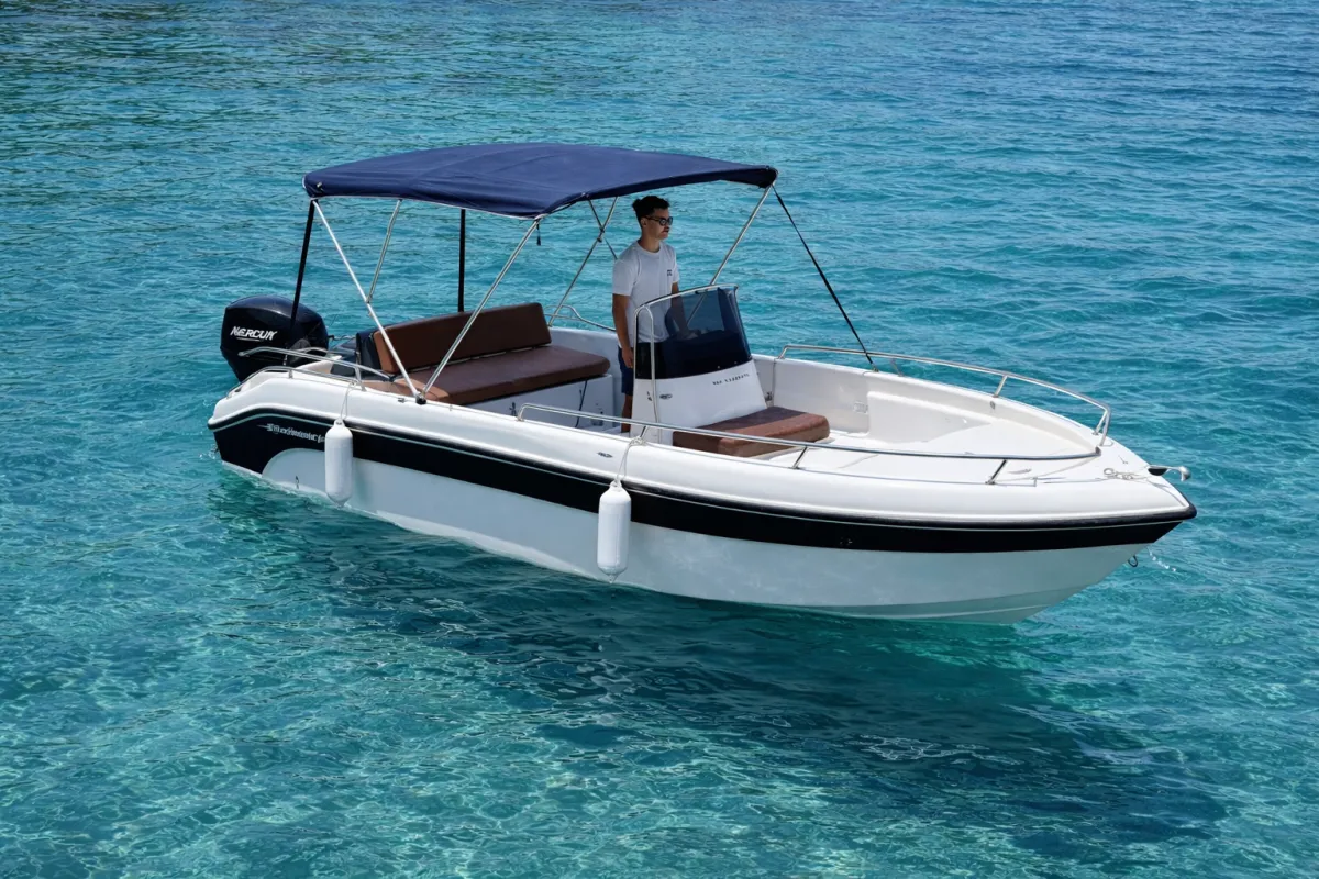 Eldo 4 (Poseidon Blu Water 170) - Motor Boat for rent in Milos, Cyclades, Greece - photo 4 of 5