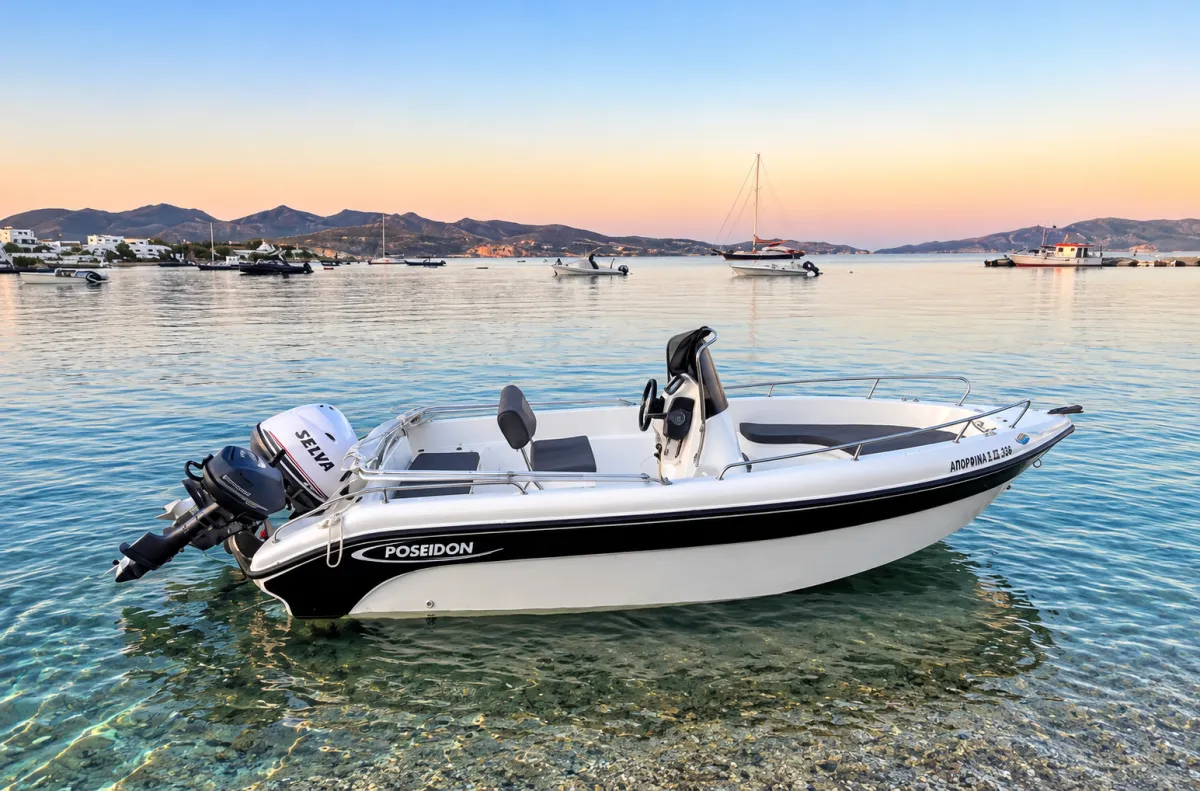 AURORA I (Poseidon Blu Water 170) - Motor Boat for rent in Milos, Cyclades, Greece - photo 2 of 5
