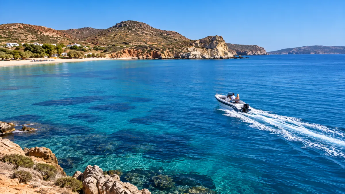 AURORA III (Poseidon Blu Water 170) - Motor Boat for rent in Milos, Cyclades, Greece - photo 3 of 5