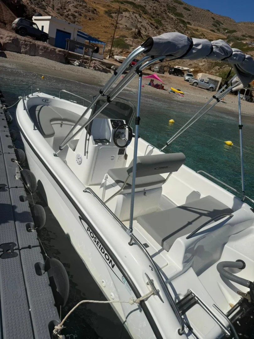 GERAKAS (Poseidon Blu Water 185) - Motor Boat for rent in Milos, Cyclades, Greece - photo 2 of 5