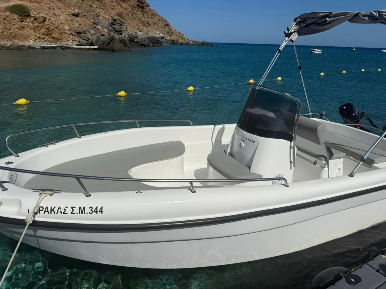GERAKAS (Poseidon Blu Water 185) - Motor Boat for rent in Milos, Cyclades, Greece - photo 3 of 5