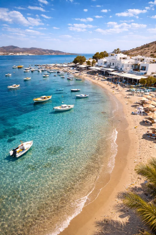 Pollonia - Milos destination guide content