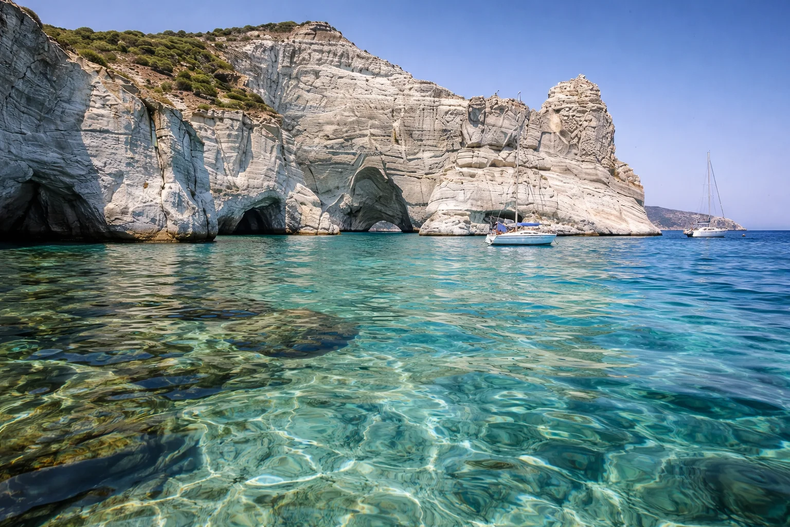 EVRIPUS - Kleftiko - Sykia - Polyaigos - Kimolos Tour - Kleftiko